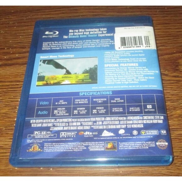 Rescue Dawn (Blu-ray Disc, 2007, Canadian) Christian Bale - Picture 3 of 3